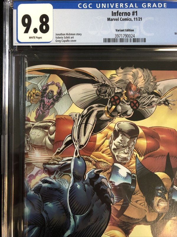 Inferno (2021) # 1 (CGC 9.8 WP) | Variant Edition Wraparound Cover | Census=15