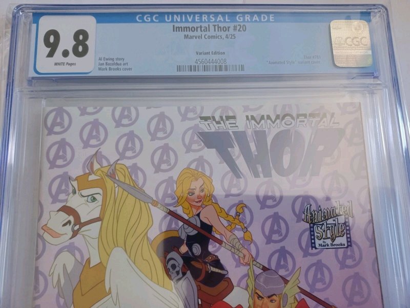Immortal Thor #20 Animated Style Variant - 2025 - CGC 9.8
