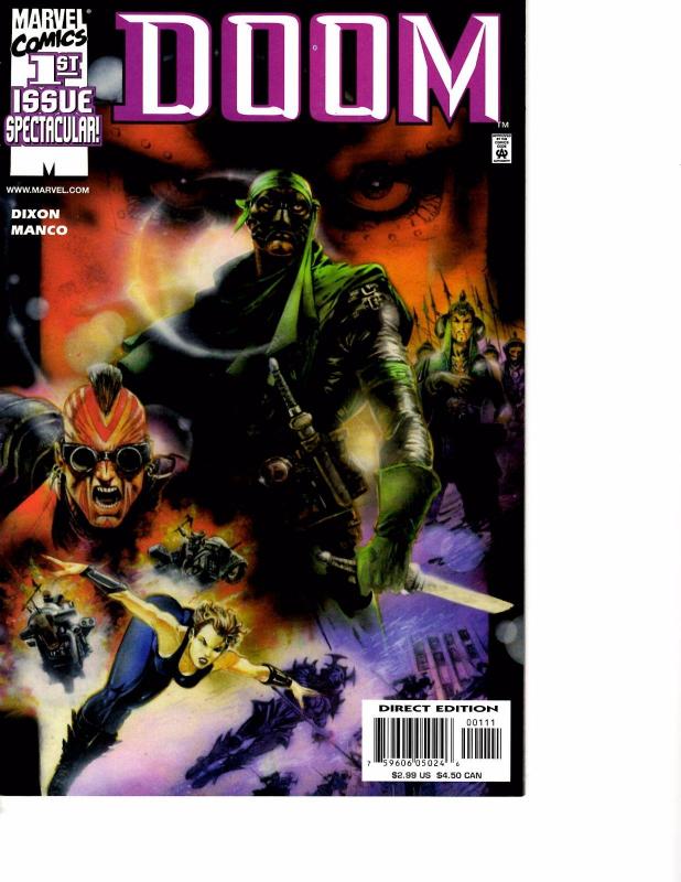 Lot Of 2 Doom Marvel Comic Book #1 3  AH4