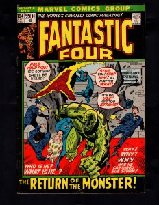 Fantastic Four #124 (1972) THE RETURN OF THE MONSTER!