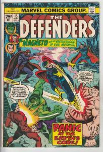 Defenders, The #15 (Sep-74) FN/VF Mid-High-Grade Hulk, Dr. Strange, Namor, Va...