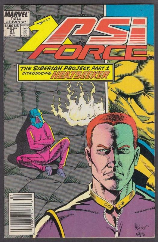 PSI FORCE #27, VF/NM, Marvel, 1986 1989  more Marvel in store