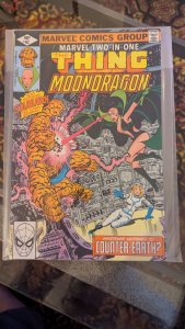 Marvel Two-in-One #61 & 62 (1980) Thing, Moondragon, Starhawk