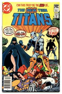 NEW TEEN TITANS #2 comic book 1st DEATHSTROKE-1980 key issue