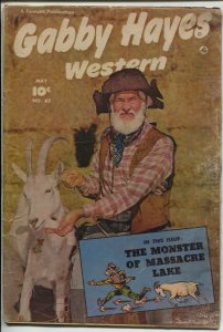 Gabby Hayes Western #42 19452-Fawcett Young Falcon-FR/G/