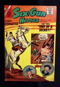 Six-Gun Heroes #75 Gunmaster Wyatt Earp Annie Oakley Charlton July 1963 Western