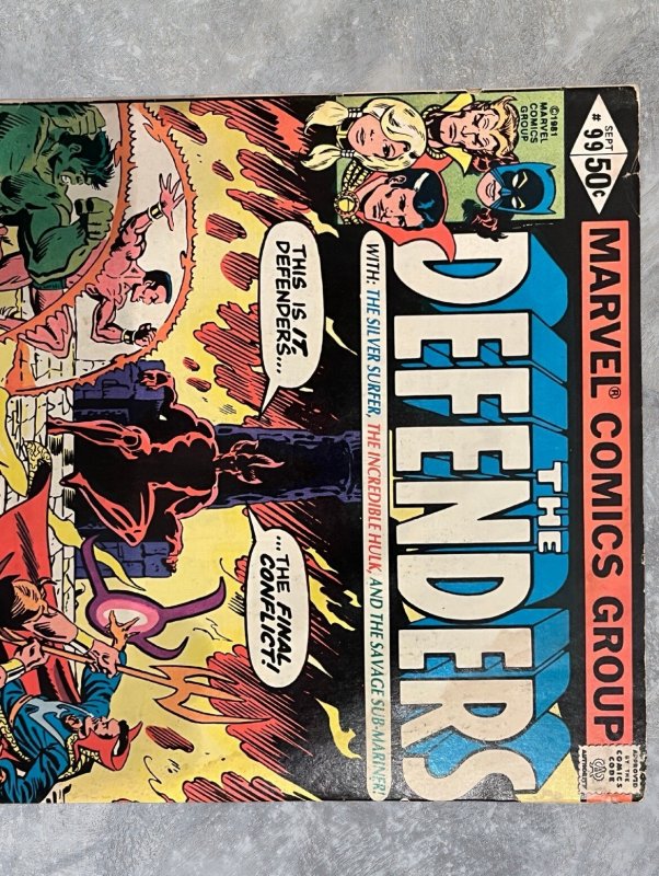 Defenders #99 (1981) Direct Hulk, Namor, Silver Surfer, Dr. Strange G/VG Marvel