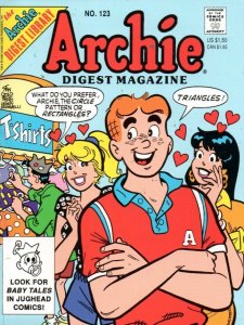 Archie Digest Magazine #123 VF ; Archie | Lisa Frank Ad on Back Cover