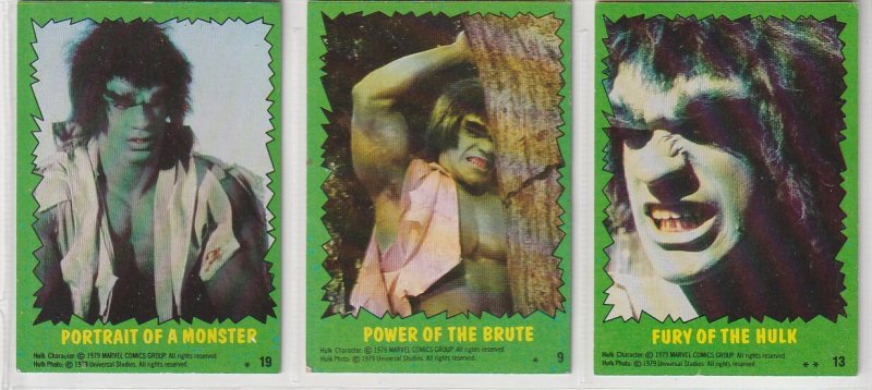 Incredible Hulk Trading Cards(Topps, 1979)