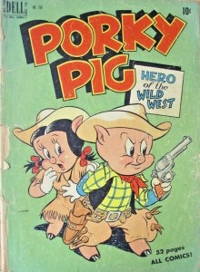 Porky Pig Hero Of The West Dell Comics Golden Age 1949 #260