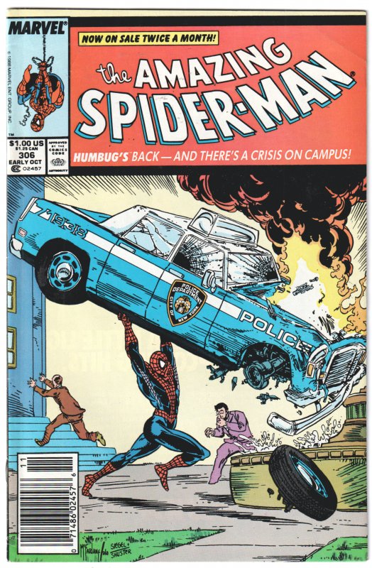 The Amazing Spider-Man #306 (1988) Todd McFarlane artwork, Newsstand edition