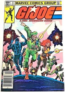 GI JOE#4 FN/VF 1982 MARVEL BRONZE AGE COMICS