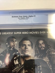 Batman: Fear State: Alpha  (2021) # 1 (CGC 9.8) Jimenez Variant Cover Census 6!