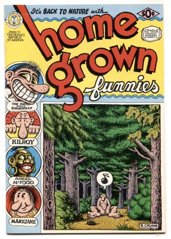 Home Grown Funnies #1 1971- 2nd print Robert Crumb NM
