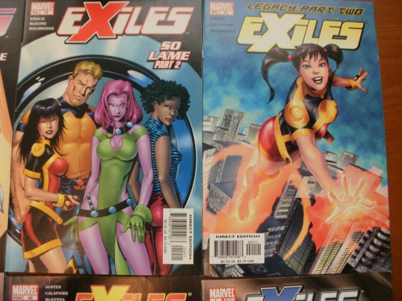 8 Marvel EXILES Comic #5 18 19 21 27 31 40 ANNUAL #1 (2007) Hard Choices So Lame