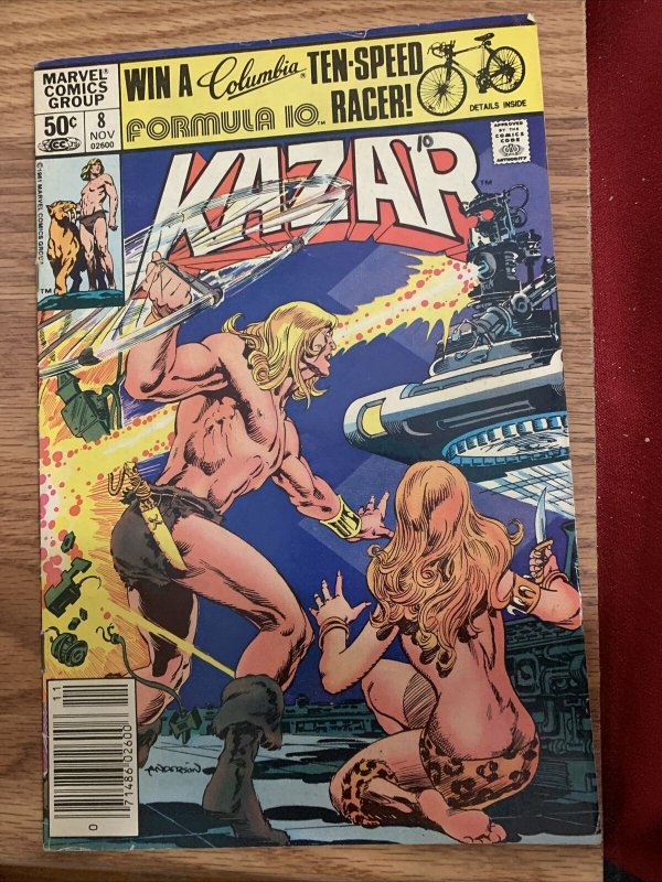 KAZAR #8 1984 MARVEL COMICS SHANNA SHE DEVIL COPPER AGE NEWSSTAND