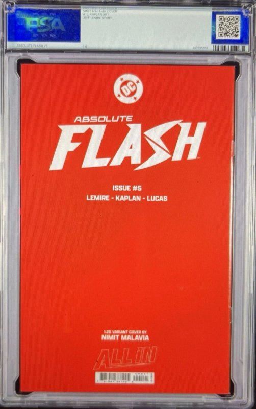 2025 Absolute Flash #5, PSA Graded 9.8