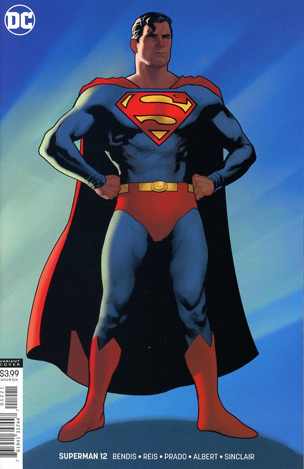 SUPERMAN #1 ADAM HUGHES VARIANT BENDIS  DC COMIC BOOK NM 