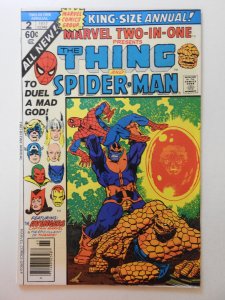 Marvel Two-in-One Annual #2 (1977) Thanos Story! 2nd Part Fine/VF Condition!