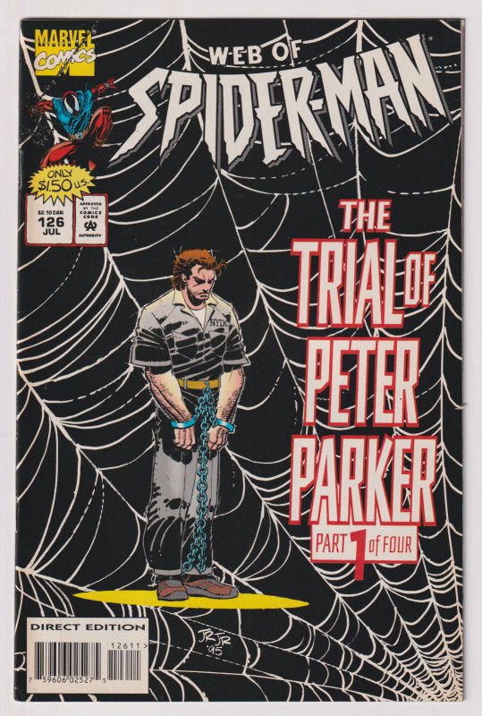 Marvel Comics!  of SpiderMan! Issue 126! Trial of Peter Parker Part 1 of 4! Comic Books