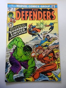 The Defenders #13 (1974) VG- Condition 1 1/4 Spine Split MVS Intact