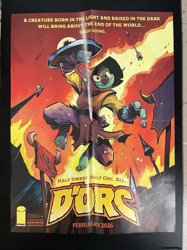 D'ORC & WHITE SKY #1 2 SIDED PROMO POSTER 24 X 18 FOLDED IMAGE 2026 PROSHIPPER