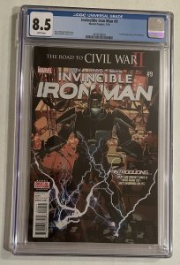 Invincible Iron Man #9 CGC 8.5 White Pages 1st Full Appearance Riri Williams