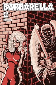 BARBARELLA #7 FOC TMNT HOMAGE HAESER TRADE VARIANT DYNAMITE 2022 EB230