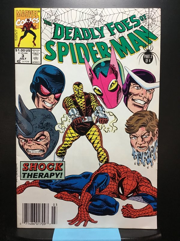 Deadly Foes of Spider-Man #3 Newsstand Edition (1991)