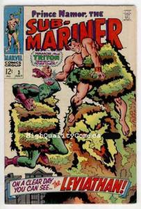 SUB-MARINER #3, VF, John Buscema,1968,Triton, Inhumans, Leviathan