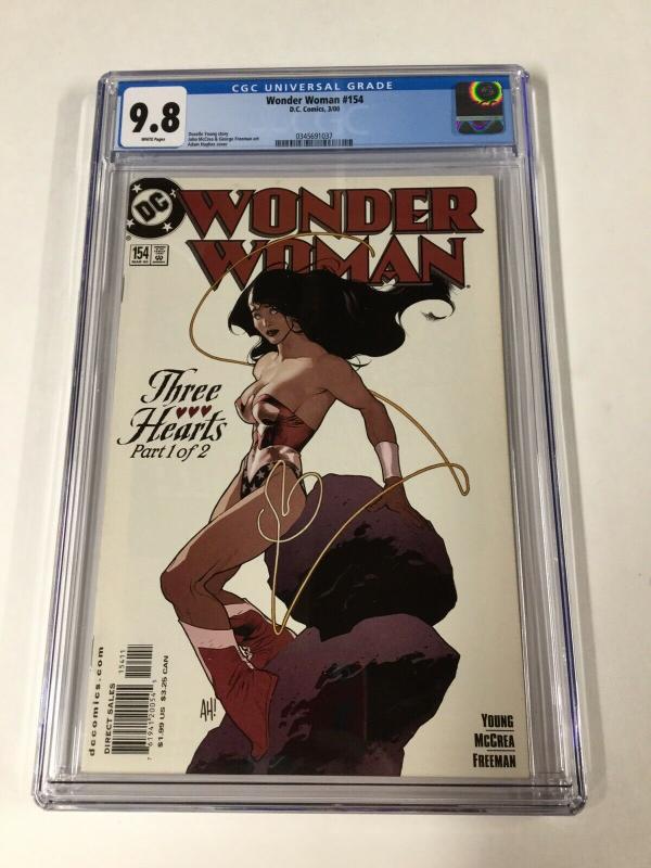 Wonder Woman 154 Cgc 9.8 White Pages Dc Adam Hughes Cover Ah!