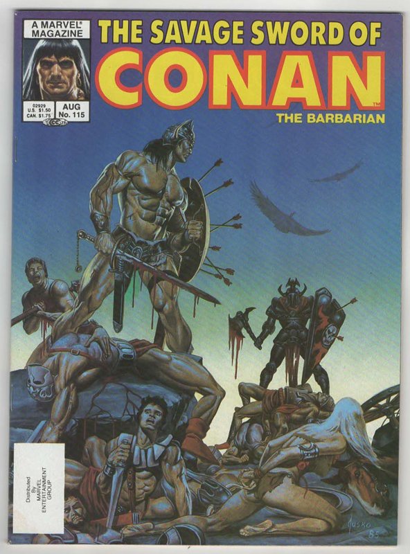 The Savage Sword of Conan #115 Joe Jusko Cover NM-