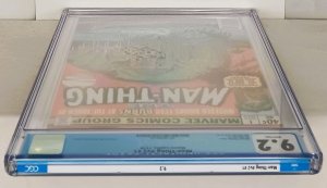 MAN-THING #1 Vol 2 CGC 9.2 White Pages Newsstand Edition Marvel Comics MCU
