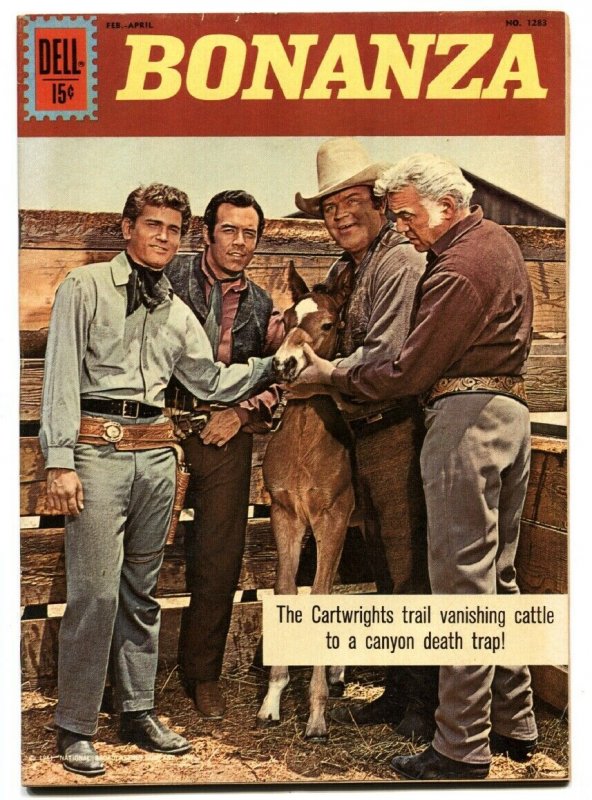 Bonanza-Four Color Comics #1283 1962-Dell-Lorne Greene-VF-