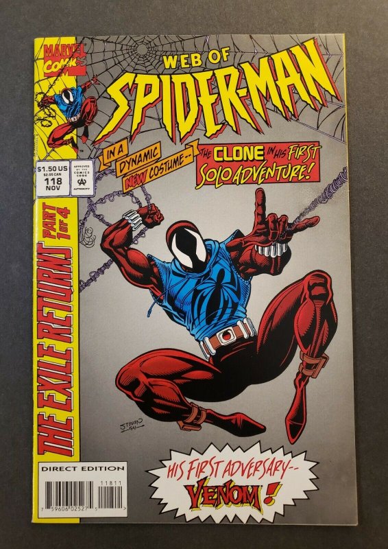 WEB OF SPIDER-MAN #118 1ST SOLO CLONE STORY SCARLET SPIDER VENOM APP. VF/NM