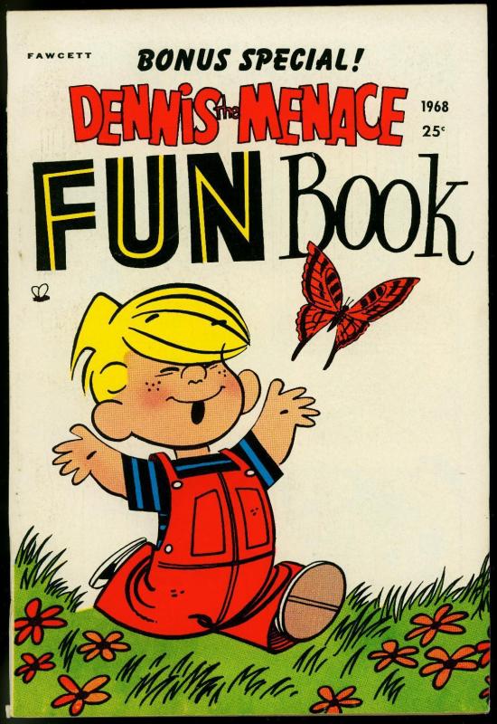 Dennis The Menace Fun Book 5 Fawcett Pubs Giant 1968 Vf Hipcomic