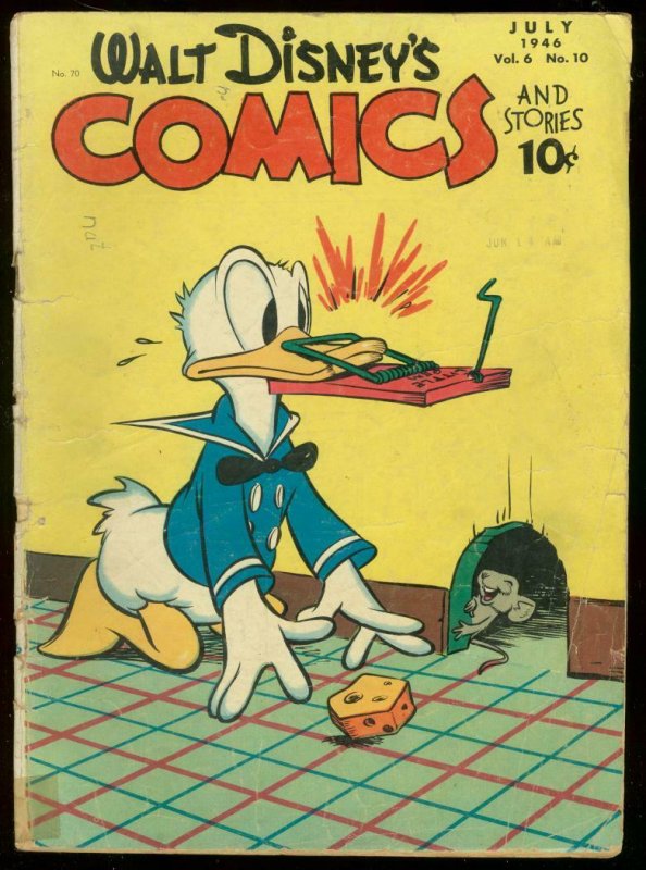 WALT DISNEYS COMICS AND STORIES #70 1946-DONALD BARKS G