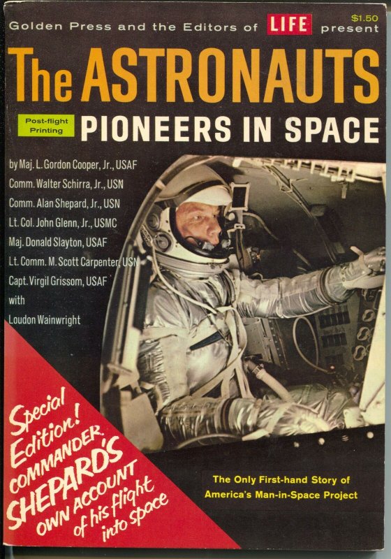 Astronauts Pioneers In Space 1961-Alan Shepard-space info-NASA -VF