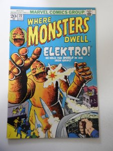 Where Monsters Dwell #22 (1973) VF- Condition