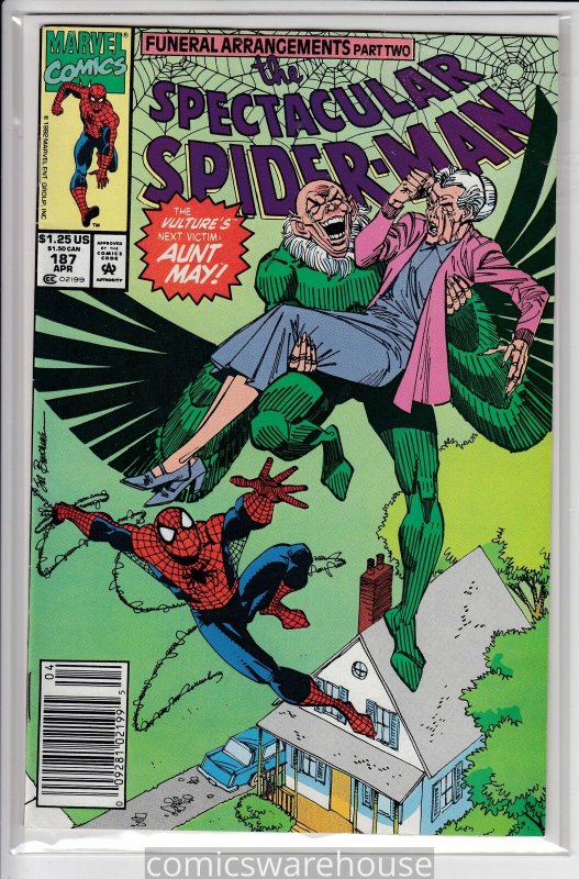 SPECTACULAR SPIDER-MAN (1976 MARVEL) #187 VF- A11562