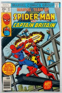 Marvel Team-Up #65-66 NEWSSTAND, 1st App of Captain Britain, 1st full app Arcade