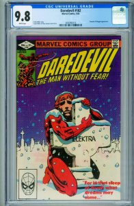 DAREDEVIL #182 CGC 9.8 // ELEKTRA DEATH // comic book // MARVEL