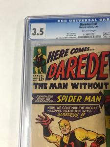 Daredevil 1 Cgc 3.5 Ow Pages Marvel Silver Age 1st Appearance