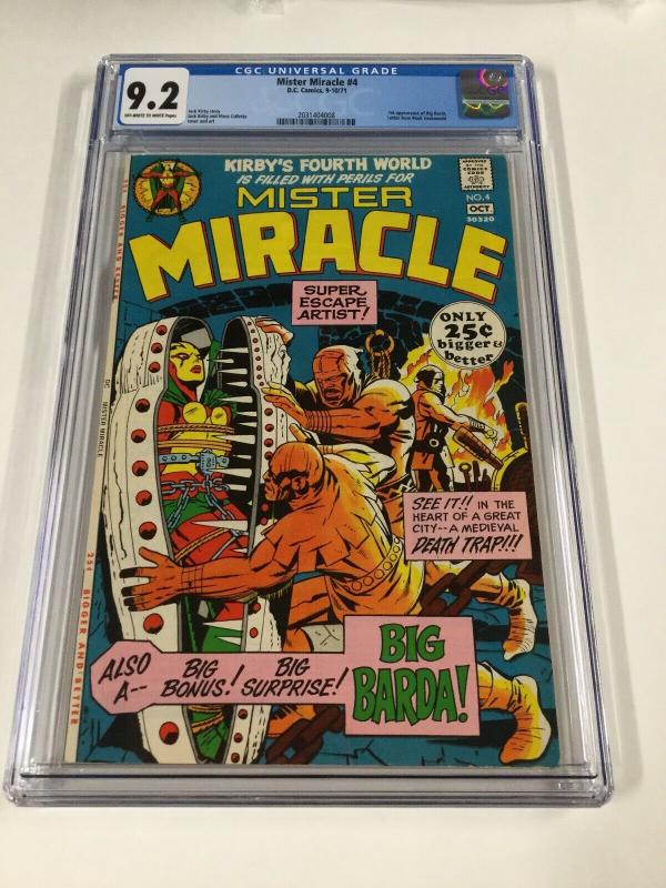 Mister Miracle 4 Cgc 9.2 Ow/w Pages 1st First Apprarance Of Big Barta Dc Comics