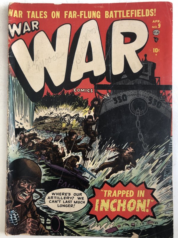 War 9, VG, it’s War!! Great cover! C all my Comics!