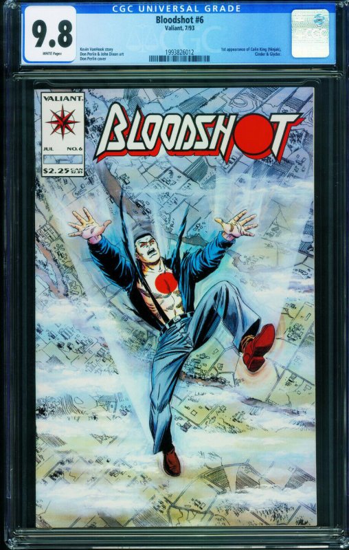 Bloodshot #6 First appearance of  Ninjak CGC 9.8 Valiant 1993826012