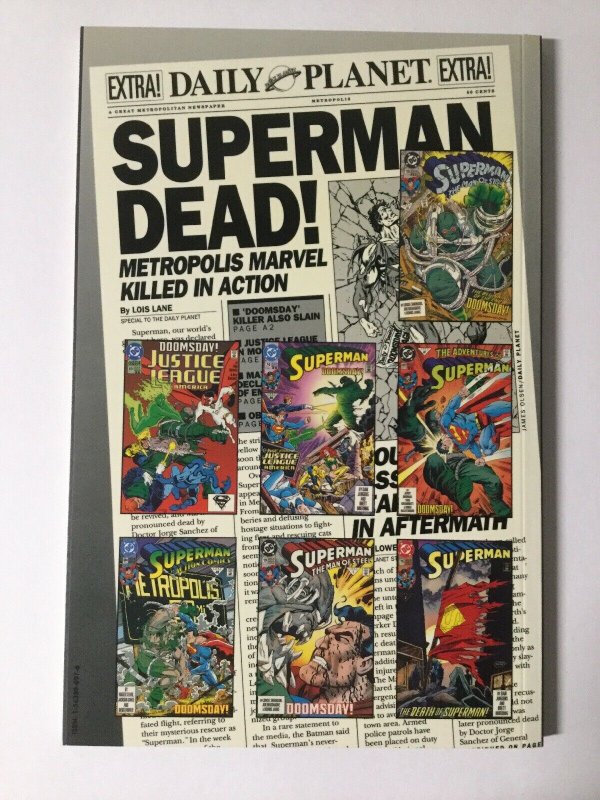 Death Of Superman Near Mint Nm Tpb Softcover Sc 10x Signed Swan Jurgens Dc Comic