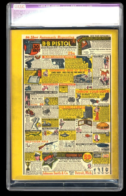 Action Comics #20 CGC FN 6.0 (Restored) Classic Early Superman Cover!