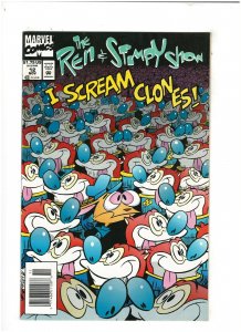 Ren & Stimpy Show #12 VF 8.0 Newsstand Marvel Comics 1993 Dan Slott 