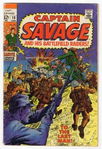 Captain Savage #10 VINTAGE 1969 Marvel Comics